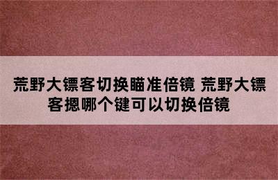 荒野大镖客切换瞄准倍镜 荒野大镖客摁哪个键可以切换倍镜